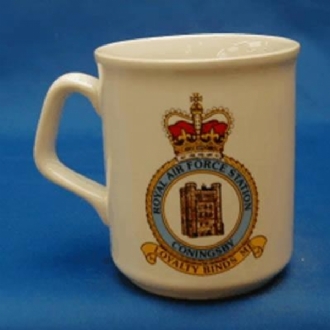 RAF CONINGSBY CREST WHITE COFFEE MUG