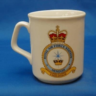 RAF HENDON CREST WHITE COFFEE MUG