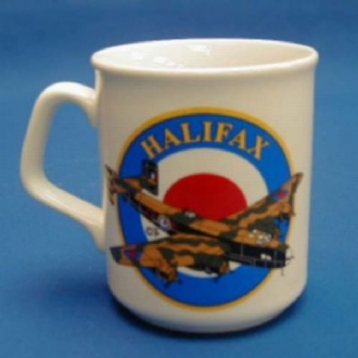 HALIFAX ROUNDEL WHITE COFFEE MUG