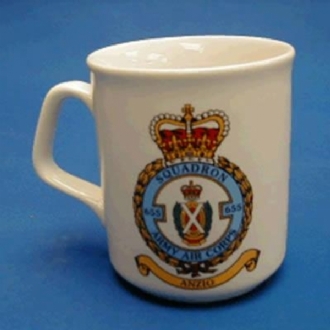 655 AAC CREST WHITE COFFEE MUG