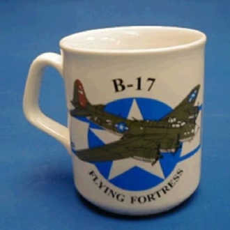 B-17 (WITH STAR) WHITE COFFEE MUG