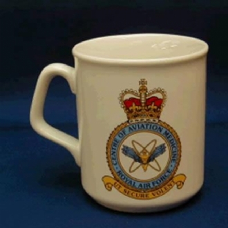 CENTRE OF AVIATION MEDICINE CREST WHITE COFFEE MUG