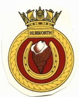 HMS HURWORTH CREST MUG