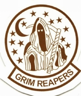 GRIM REAPERS - 9 CT GOLD WHITE COFFEE MUG
