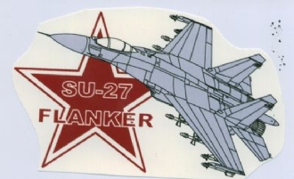 SU-27 FLANKER WHITE COFFEE MUG