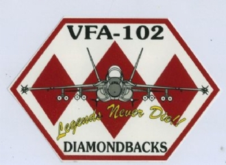 VFA-102 DIAMONDBACKS WHITE COFFEE MUG
