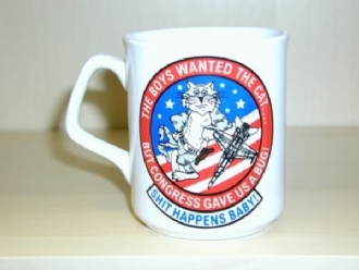 F/14 - F/18 BUG WHITE COFFEE MUG