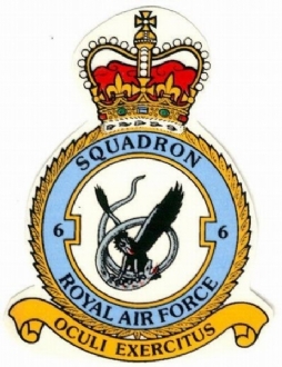 6 SQN CREST WHITE COFFEE MUG