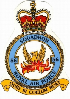 56 SQN CREST WHITE COFFEE MUG