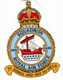 626 SQN CREST WHITE COFFEE MUG