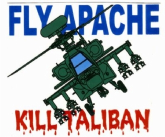 APACHE - KILL TALIBAN WHITE COFFEE MUG