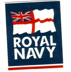 ROYAL NAVY LOGO WHITE COFFEE MUG