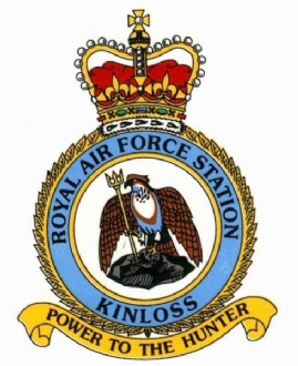 RAF KINLOSS CREST WHITE COFFEE MUG