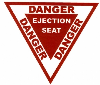 DANGER EJECTION SEAT MUG