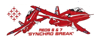 RED ARROWS 6&7 SYNCHRO PAIR MUG