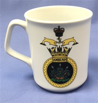 HMS AMBUSH OFFICIAL CREST COFFEE MUG