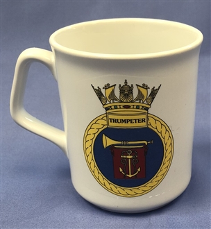 HMS TRUMPETER OFFICIAL CREST COFFEE MUG