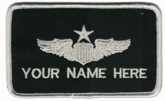 USAF SENIOR PILOT - 1 LINE NAME BADGE