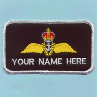 ROYAL NAVY  PILOT 1 LINE NAME BADGE