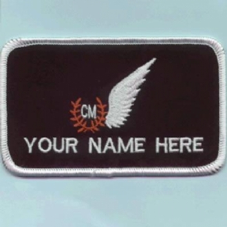 RAF CREWMAN 1 LINE NAME BADGE