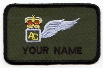 AIR GUNNER (AAC) 1 LINE NAME BADGE