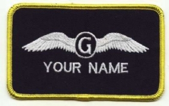 GLIDER PILOT - CIVILIAN NAME BADGE