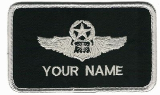 USAF NAV COMMAND WING NAME BADGE