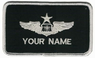 USAF SEN NAVIGATOR WINGNAME BADGE