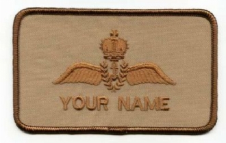ROYAL NAVY PILOT - DESERTNAME BADGE