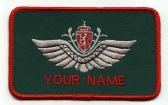 NORWEGIAN PILOT NAME BADGE