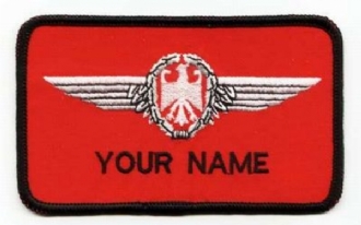 GERMAN PILOT NAME BADGE