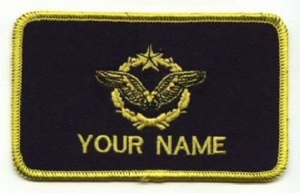 FRENCH AIRFORCE PILOT NAME BADGE