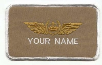 KUWAIT PILOT NAME BADGE