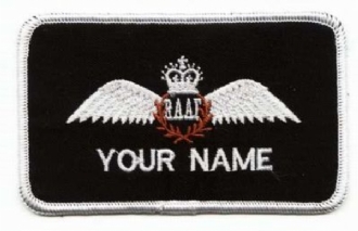 ROYAL AUSTRALIAN PILOT NAME BADGE