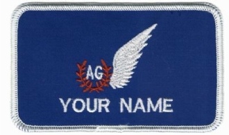 RAF AIR GUNNER WING NAME BADGE