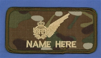 70 SQN WSOP 1 LINE NAME BADGE - ST EDWARDS CROWN