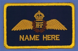 70 SQN PILOT 1 LINE NAME BADGE - TUDOR CROWN