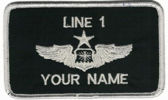 USAF SEN NAVIGATOR WING NAME BADGE