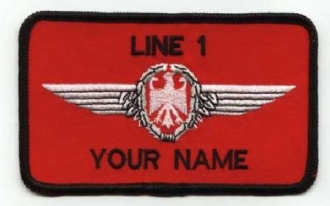 GERMAN PILOT NAME BADGE