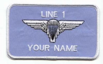 PARACHUTE ARMY WING NAME BADGE