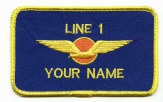 DUTCH PILOT NAME BADGE