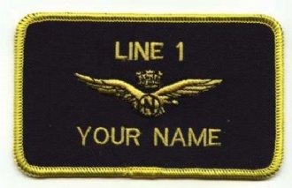 ITALIAN NAVIGATOR NAME BADGE