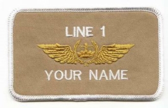 KUWAIT PILOT NAME BADGE