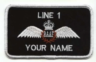 ROYAL AUSTRALIAN PILOT NAME BADGE