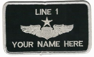 USAF SEN PILOT NAME BADGE