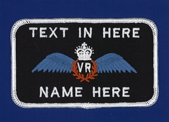 RESERVE PILOT (AIR EXPERIENCE) VR  2 LINE NAME BADGE