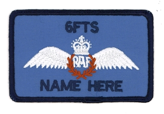 6 FTS 2 LINE PILOT NAME BADGE