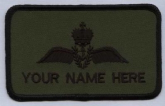 ROYAL NAVY PILOT NAME BADGE