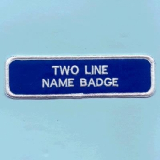 2 LINE NAME STRIP BADGE 