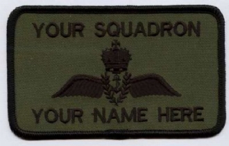 ROYAL NAVY PILOT NAME BADGE